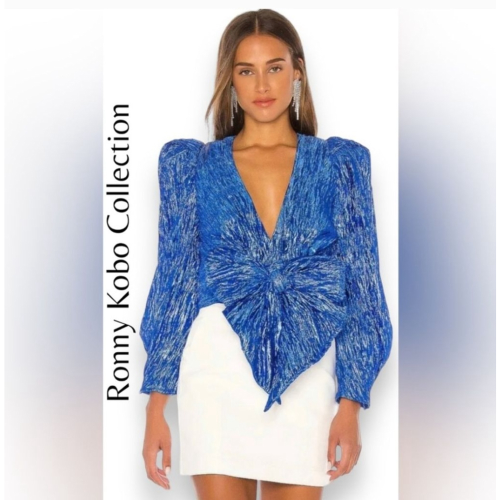Women's Ronny Kobo Blue Top Size M
